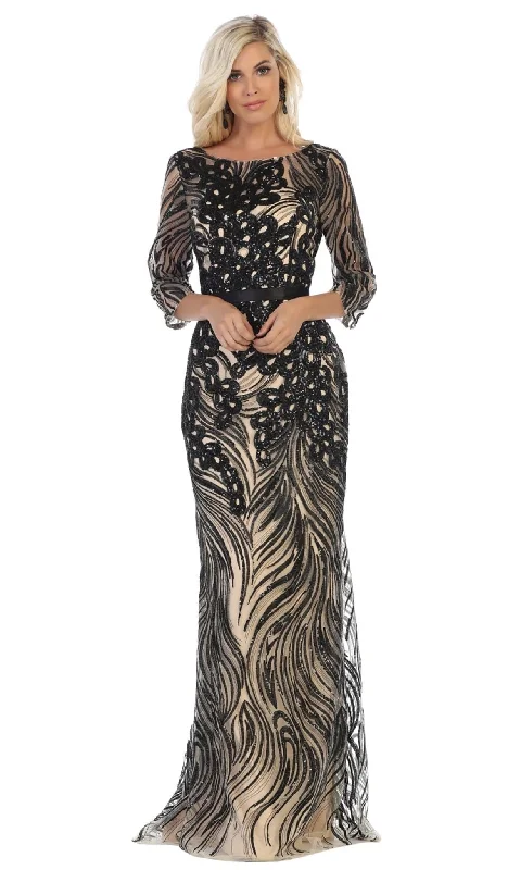 May Queen - Embellished Bateau Sheath Evening Dress RQ7686 Urban Outfitters party dresses