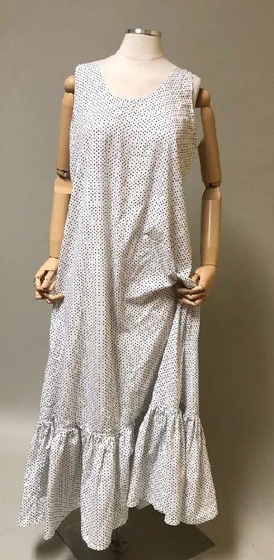Full Fairy Slip Long Cotton Denim maxi dresses