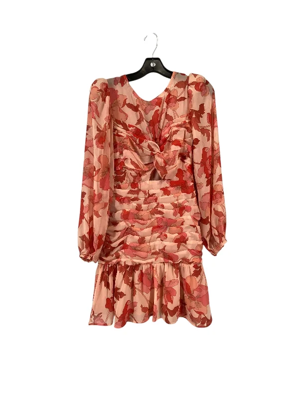 Dress Casual Short By Astr The Label In Pink, Size: S Pleated Denim Skirt