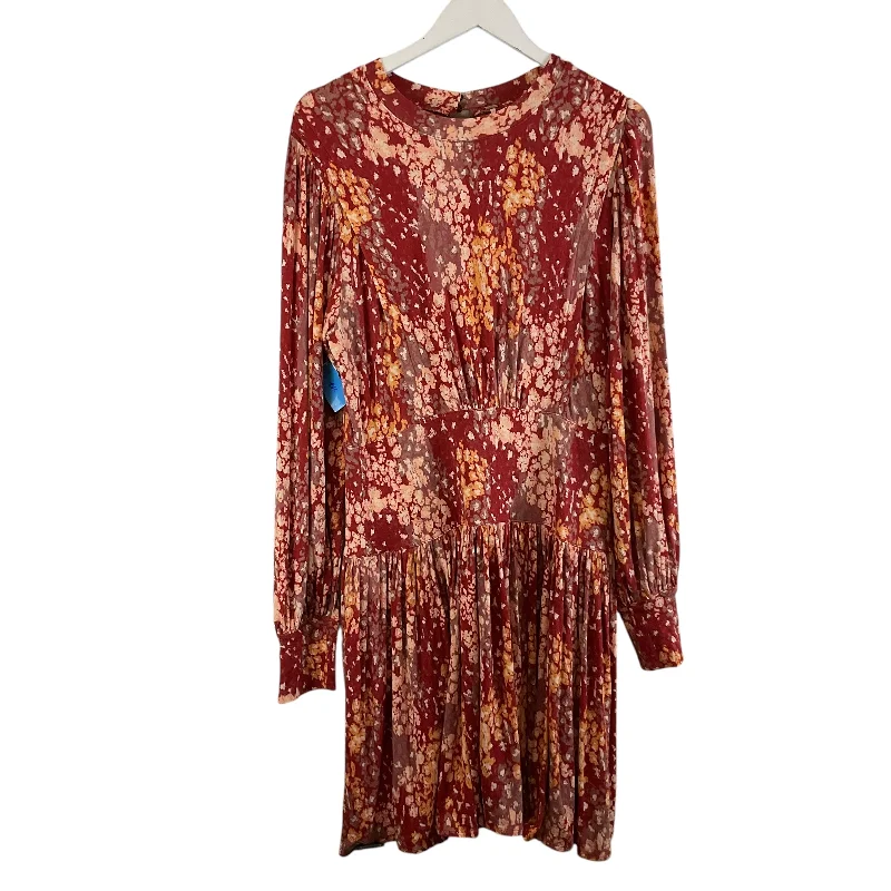 Dress Casual Short By Free People In Orange, Size: L Bold Mini Skirt