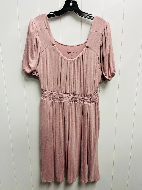 Dress Casual Short By Torrid In Pink, Size: L Button-down Mini Skirt
