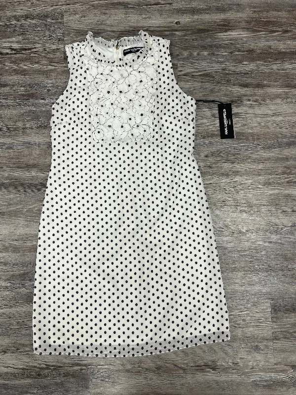 Black & White Dress Designer Karl Lagerfeld, Size 10 Anniversary unclassified dresses