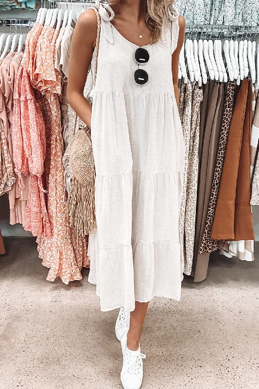 Rihanna Dress Beige Lightweight unclassified dresses