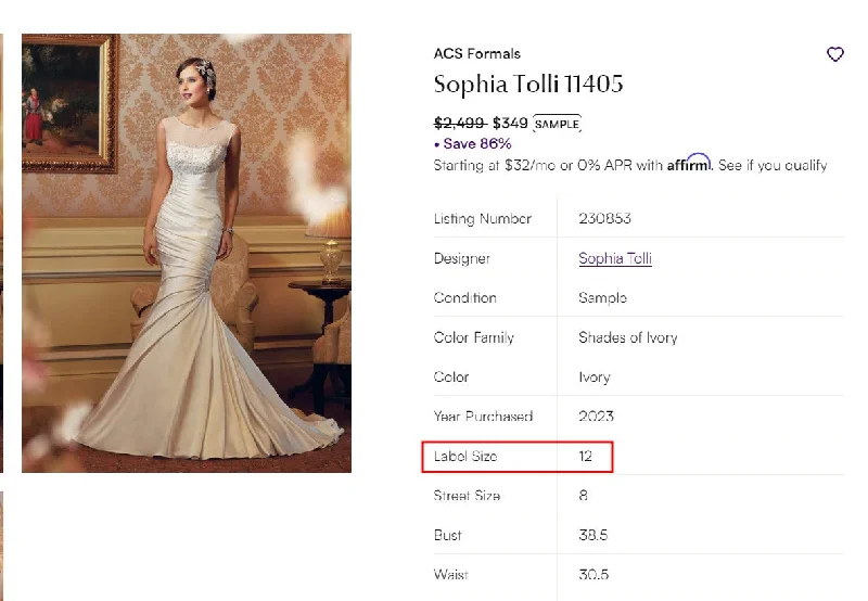 Sophia Tolli 11405 Ruched unclassified dresses