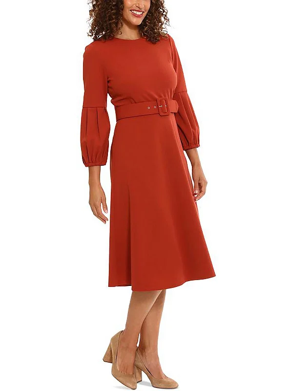 Womens Pleated Knee Length Shift Dress Wedding guest unclassified dresses