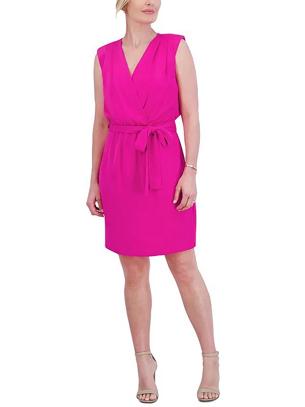 Womens Pleated Sleeveless Wrap Dress Women's unclassified dresses